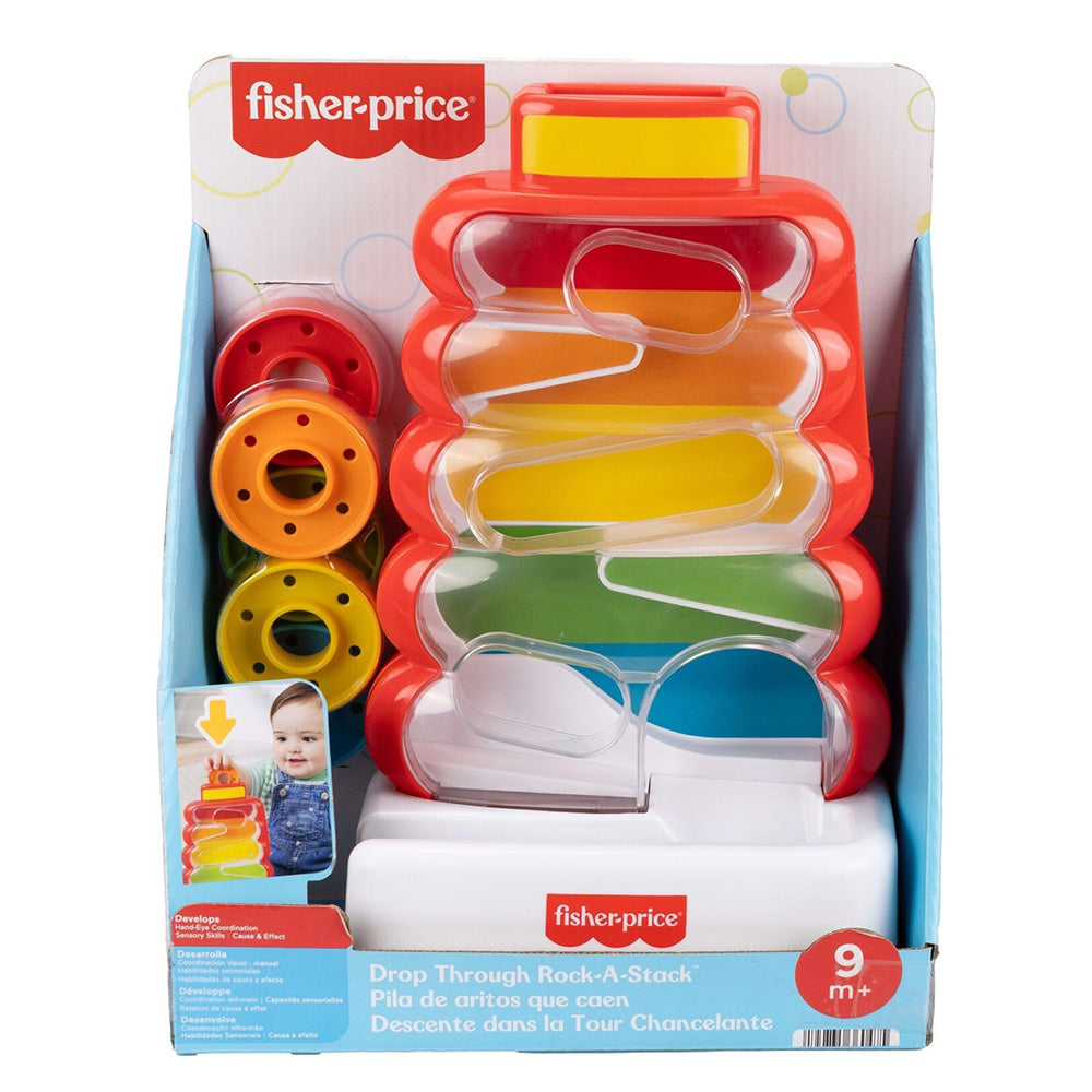 Fisher-Price Drop Through Κλασική Πυραμίδα με Κρίκους για Βρέφη
