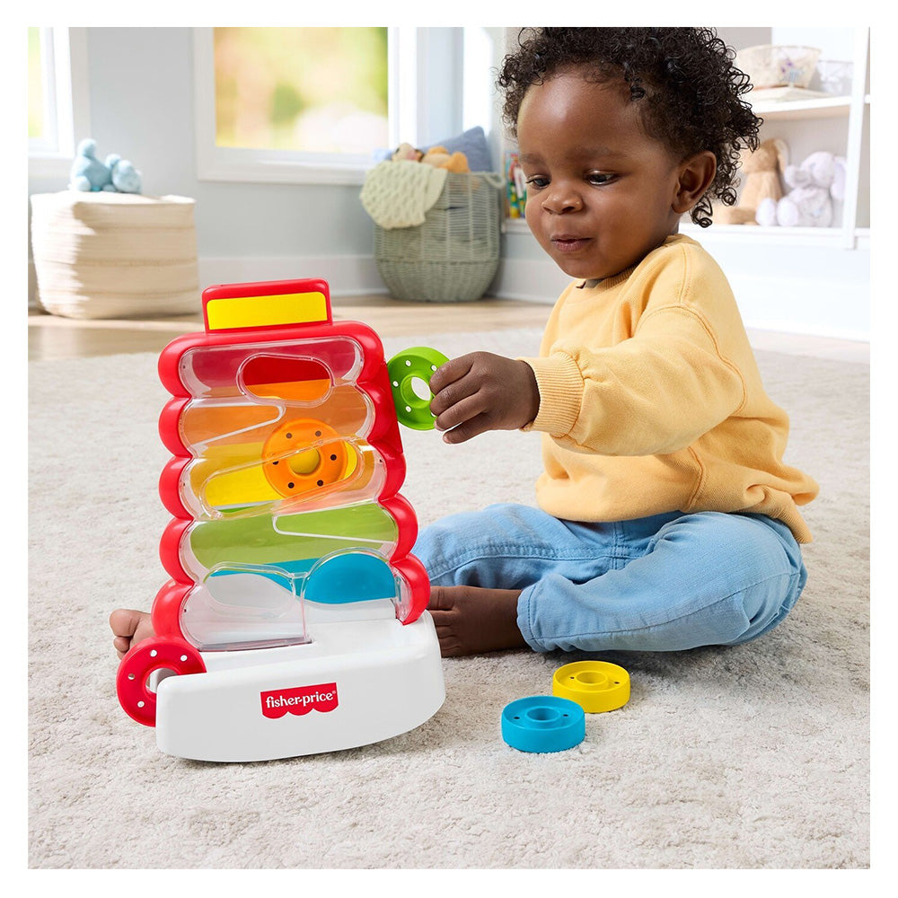 Fisher-Price Drop Through Κλασική Πυραμίδα με Κρίκους για Βρέφη