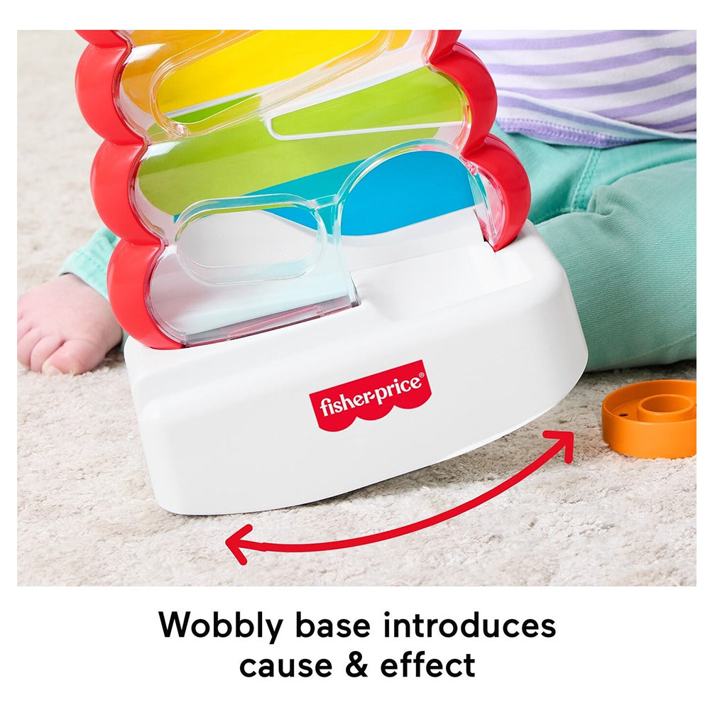 Fisher-Price Drop Through Κλασική Πυραμίδα με Κρίκους για Βρέφη