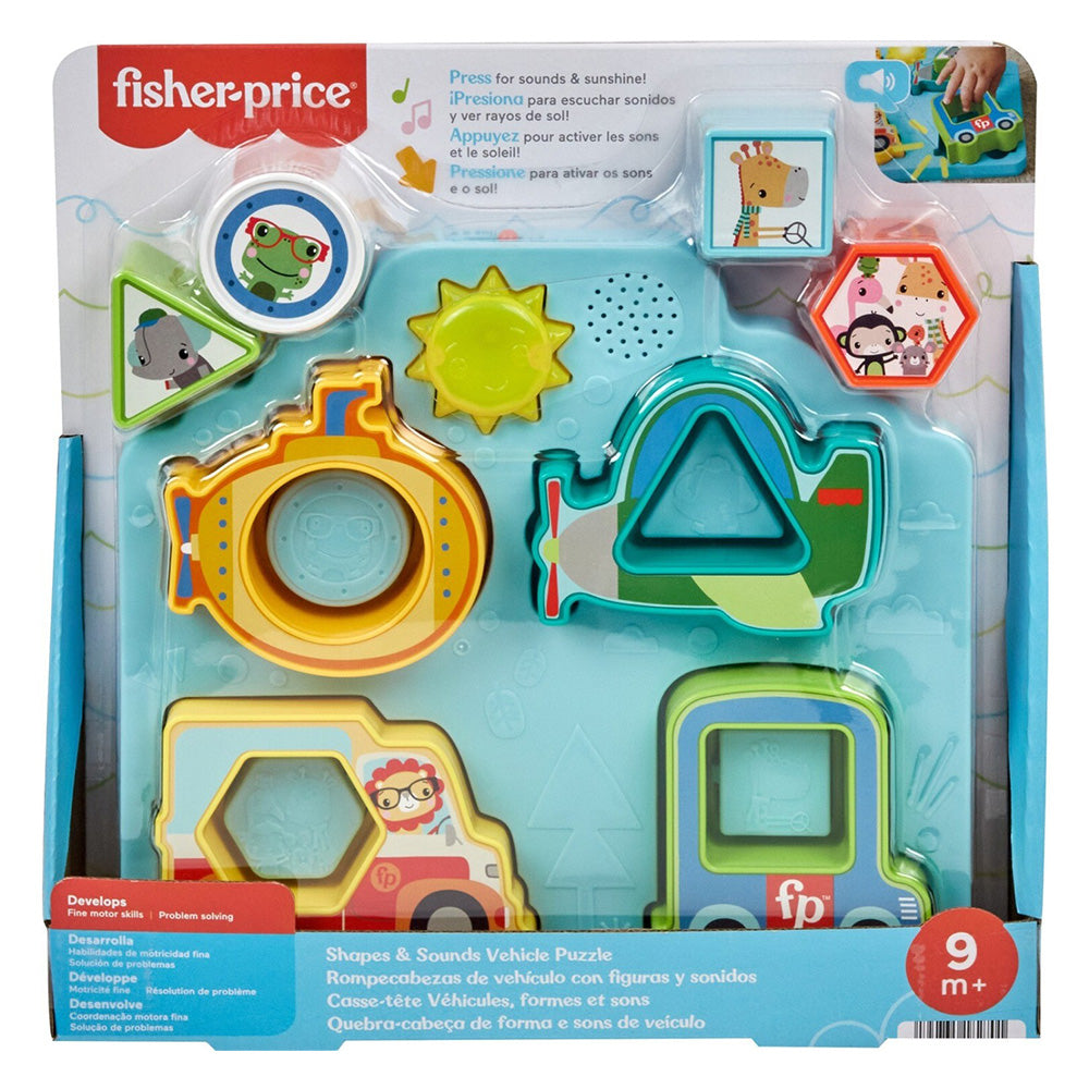 Fisher-Price Shapes and Sounds Παζλ Οχημάτων με Σχήματα, Ήχους & Φώτα