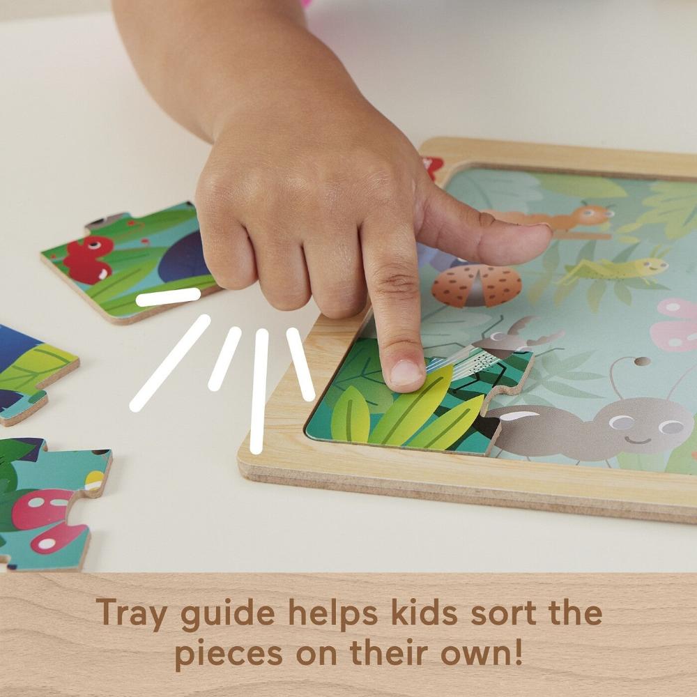 MattelFisher-Price Ξύλινο Puzzle 9 Τεμάχια Έντομαpapell.gr