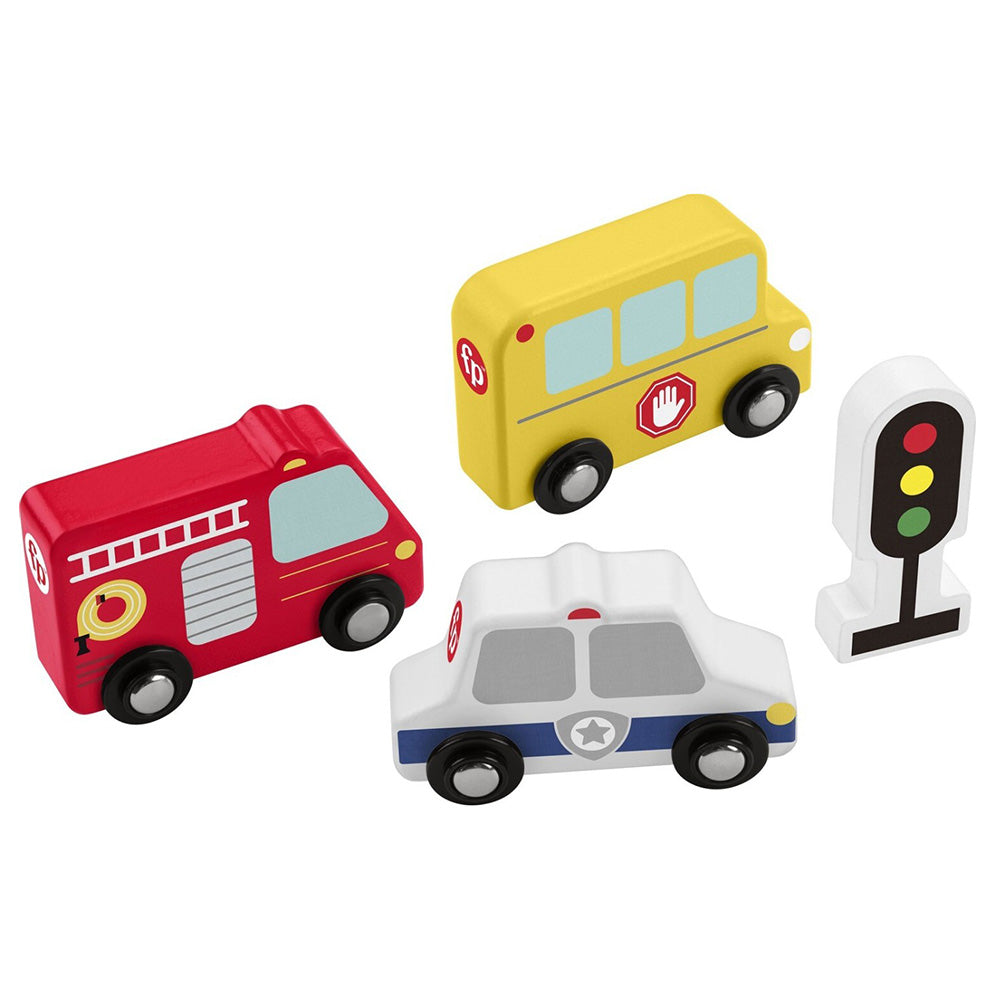 FISHER PRICEMattel Fisher-Price Ξύλινο Πακέτο Μικρών Οχημάτων Παιχνίδιpapell.gr
