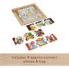 Fisher-Price Ξύλινο Puzzle 9 Τεμάχια Ζώα
