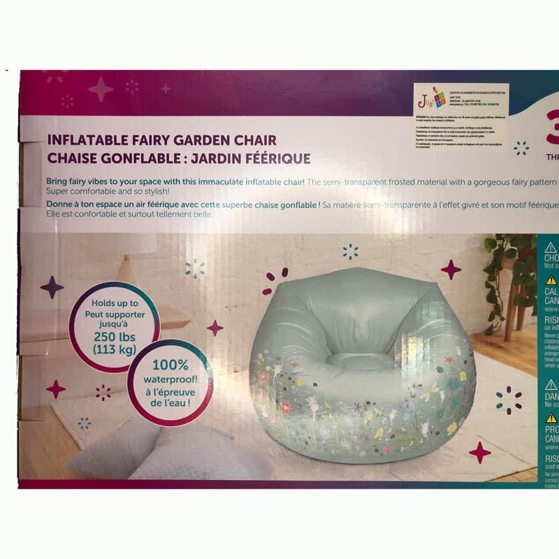 Make It Real 3C4G Buttefly Inflatable Fairy Garden Chair