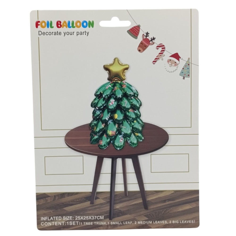 OEMΧριστουγεννιάτικο Μπαλόνι Foil Χριστουγεννιάτικο Δέντρο 25Χ25Χ37εκpapell.gr