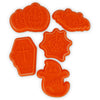 Legami Halloween 5 Cookie Cutters With Stamps- Φόρμες Κοπής Μπισκότων Halloween