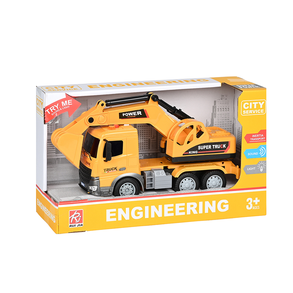 Φρίξιον Φορτηγό Εκσκαφέας Με Φώτα Και Ήχους 25 εκ