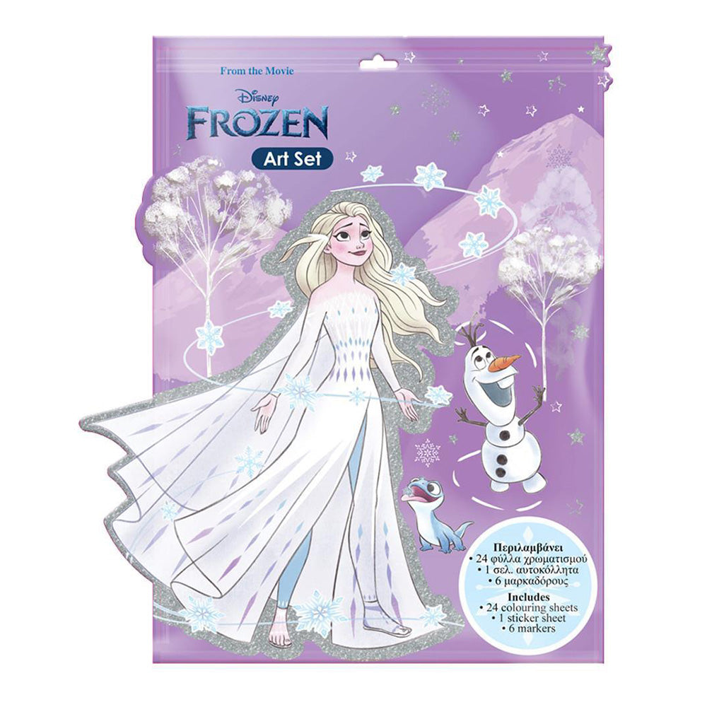 DIAKAKISΠροσχεδιασμένες Σελίδες Χρωματισμού Frozen 24 Φύλλα + 1 Σελίδα Αυτοκόλλητα + 6 Μαρκαδόροι Μίνιpapell.gr