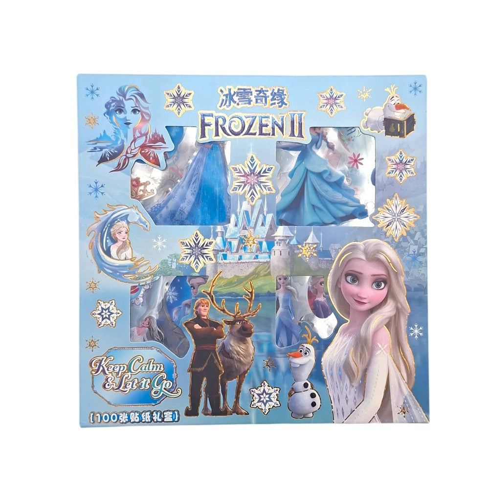 Αυτοκόλλητα Frozen σε Κουτάκι 100 Τμχ σε 2 Σχέδια