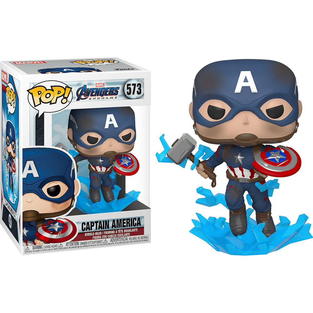 FunkoFunko Pop! Marvel: Avengers Endgame- Captain America With Broken Shield & Mjolnir #573papell.gr