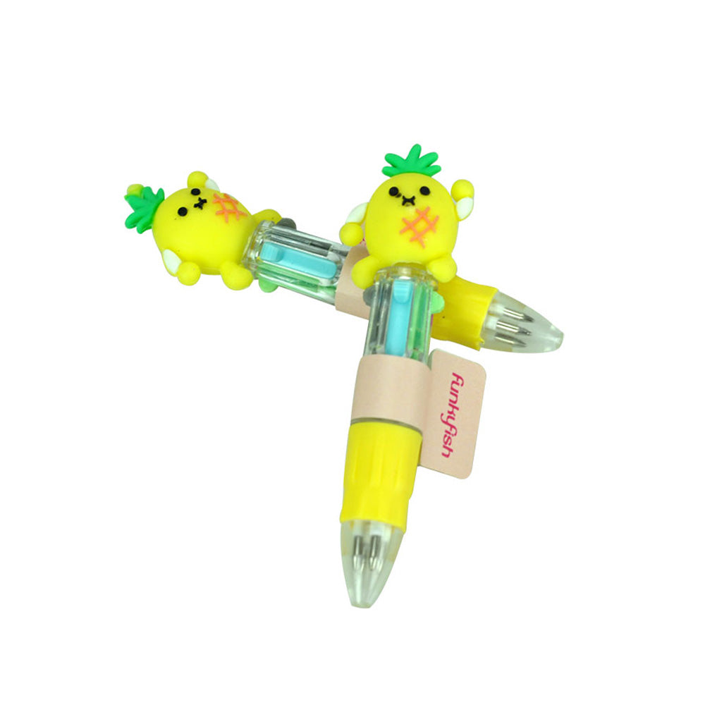 Funkyfish Διακοσμητικό Στυλό 4 Χρώματα Ανανάς