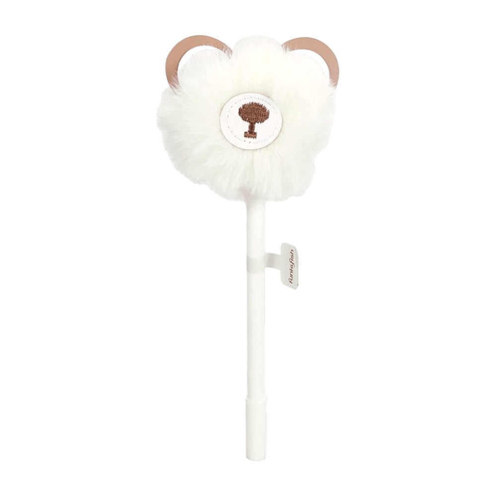 FunkyFish Στυλό Fur Pen White Bear