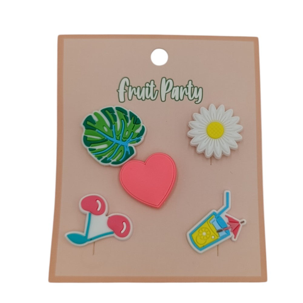 Funkyfish Pins Fruit Party 5 Τμχ