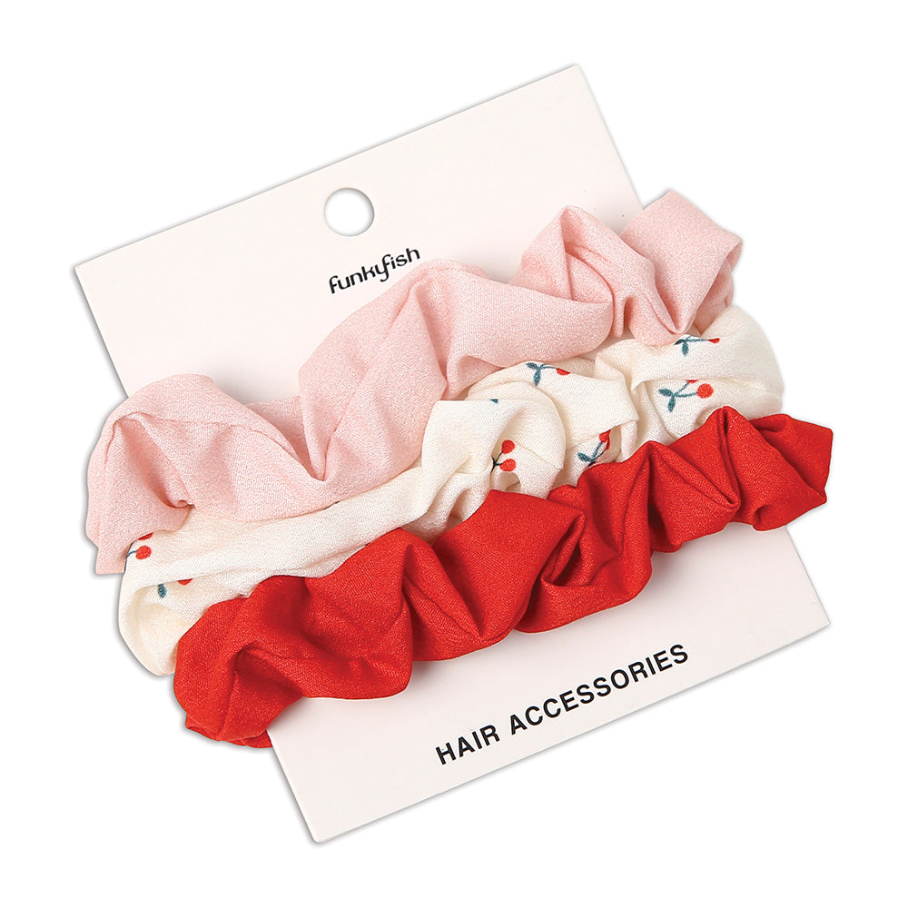 FunkyfishFunkyfish Scrunchies Σετ 3 Τμχ Cherry Blossompapell.gr
