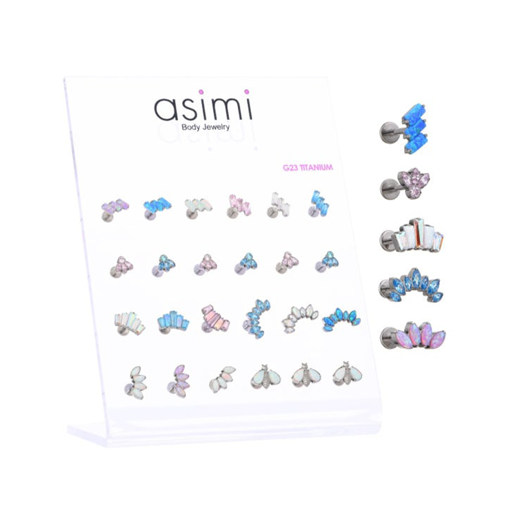 AsimiTragus Mix Design Opal G23 Titanium 16 σχέδια 1 Τεμάχιοpapell.gr