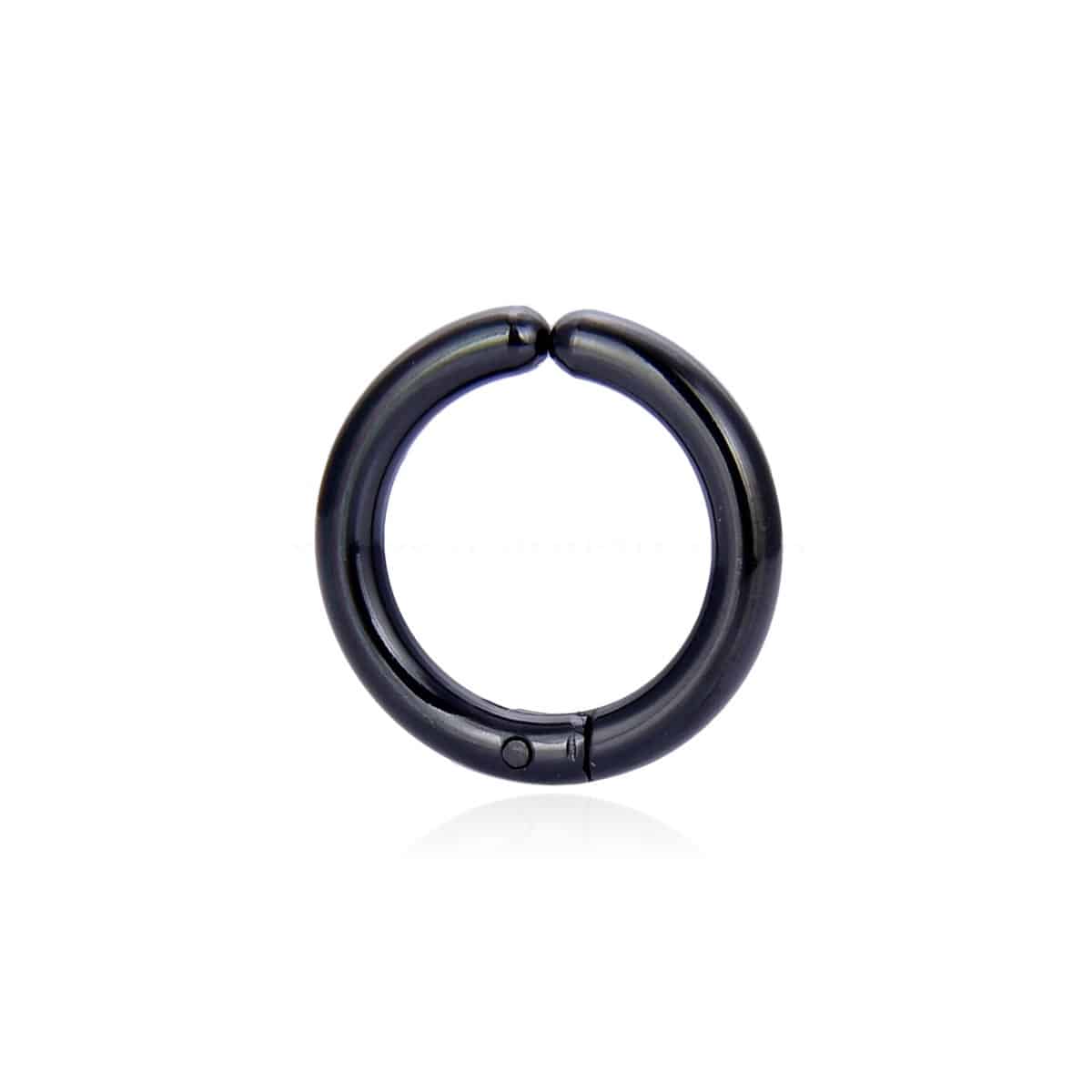 Σκουλαρικι Abrbell Surgical Steel Black Fake Hoop 2.5 X10-12-14Mm
