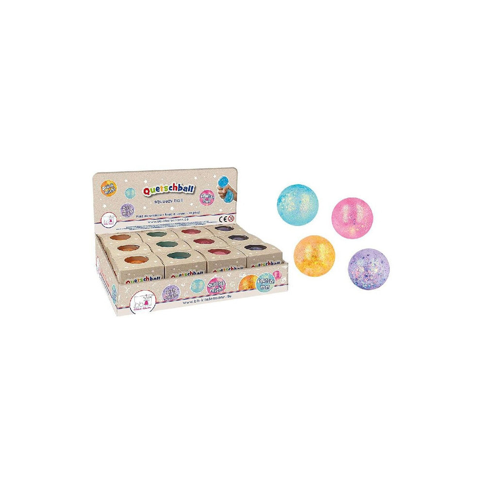 BB Cool Kids Squeezy Ball Ζουληχτή Μπάλα με Glitter σε 4 Χρώματα - 1 Τμχ