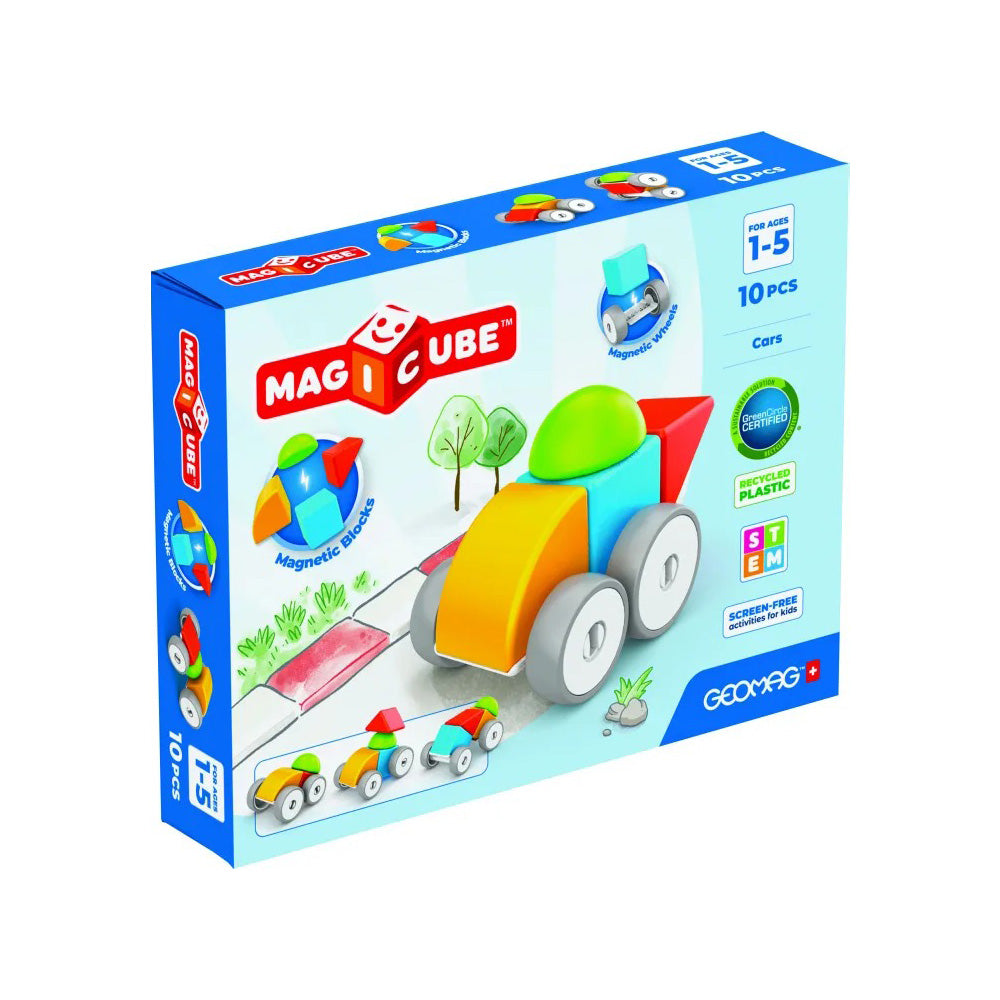 Geomag Magicube Magnetic Blocks Cars 10 Τμχ