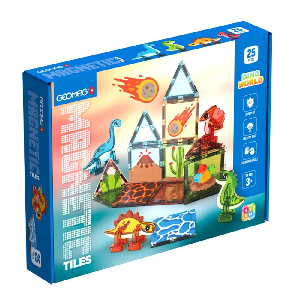 Geomag Magnetic Tiles Dino World 25τμχ