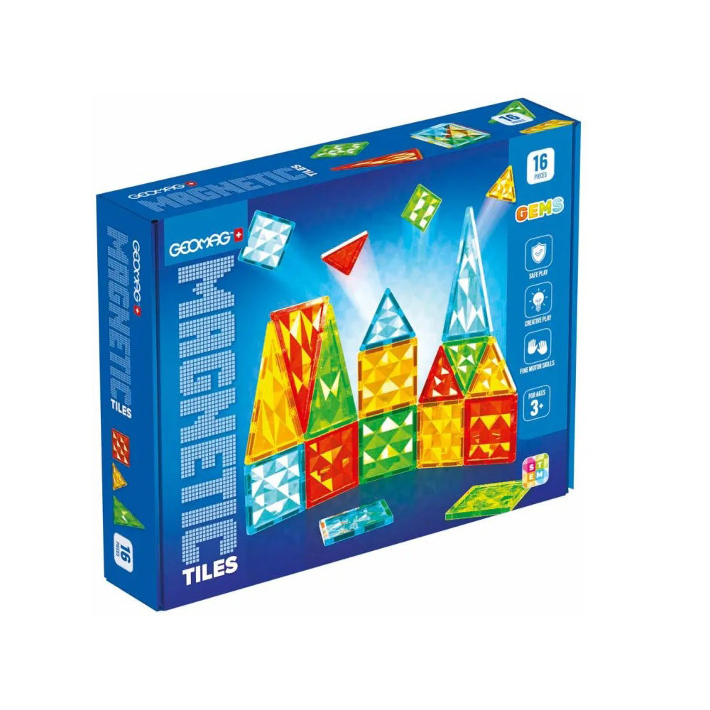 Geomag Magnetic Tiles Gems 16τμχ