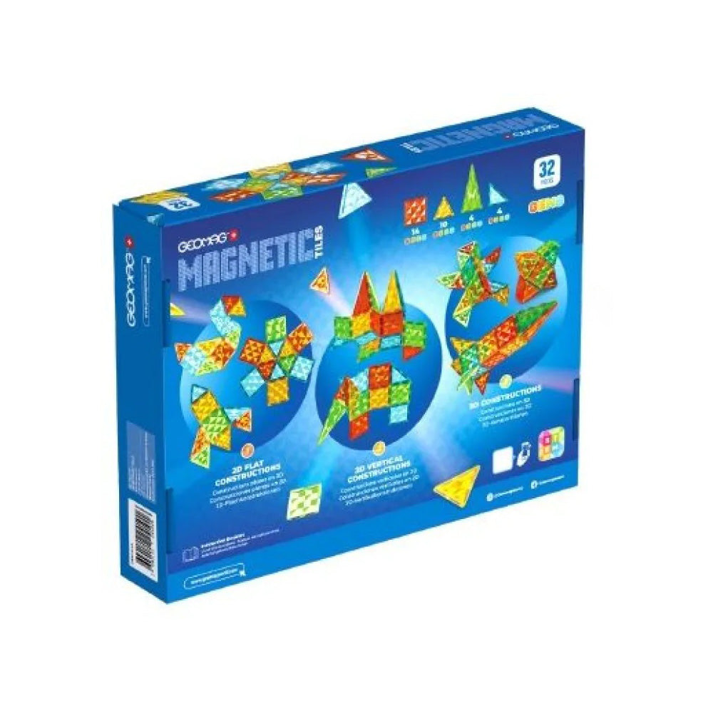 Geomag Magnetic Tiles Gems 32τμχ
