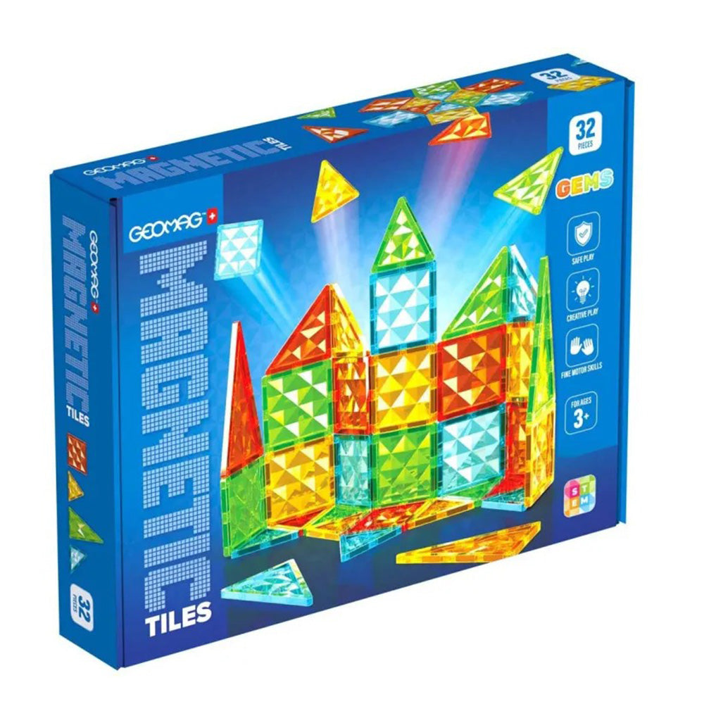 Geomag Magnetic Tiles Gems 32τμχ