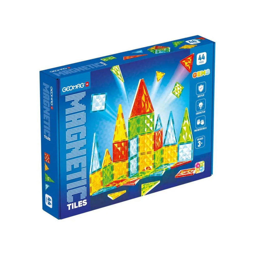 Geomag Magnetic Tiles Gems 44τμχ