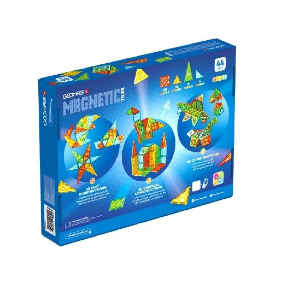 Geomag Magnetic Tiles Gems 44τμχ