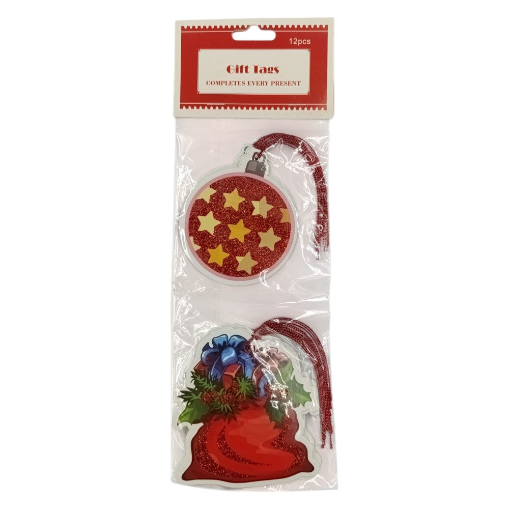 OEMΧριστουγεννιάτικες Ετικέτες Δώρων Gift Tags 12Τμχ Διάφορα Σχέδιαpapell.gr