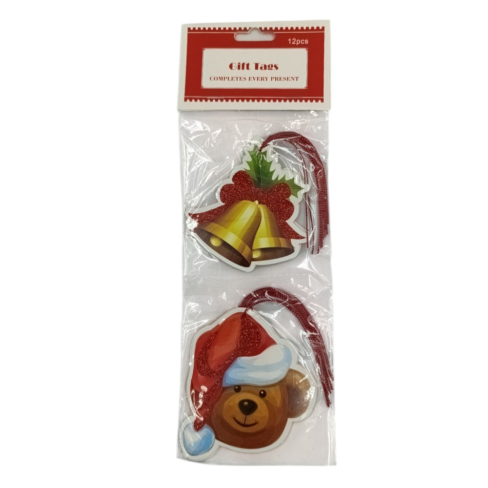 OEMΧριστουγεννιάτικες Ετικέτες Δώρων Gift Tags 12Τμχ Διάφορα Σχέδιαpapell.gr