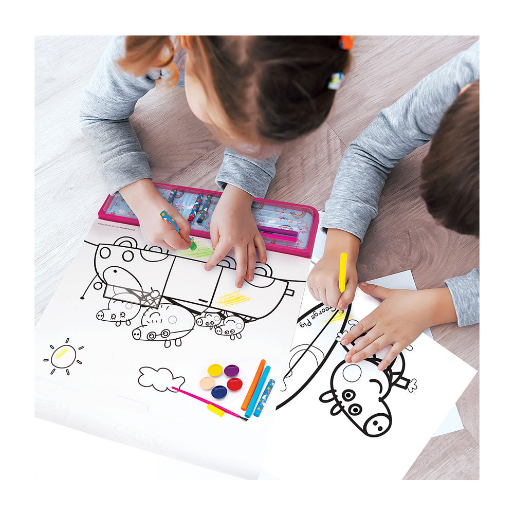 Happi Hobbi Giga Block Σετ Ζωγραφικής  Peppa Pig 5 σε 1 για 3+ Χρονών
