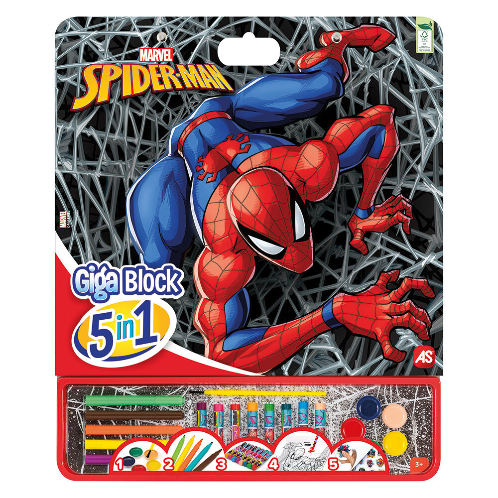 Giga Block Σετ Ζωγραφικής Marvel Spiderman 5 Σε 1