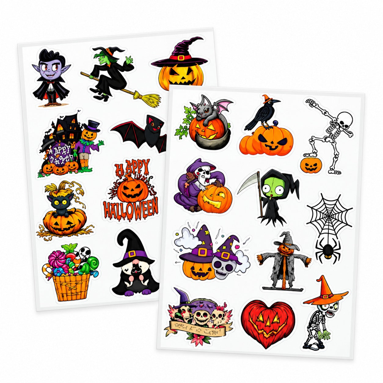 GIM Αυτοκόλλητα Tattoo Halloween  2 Σελίδες