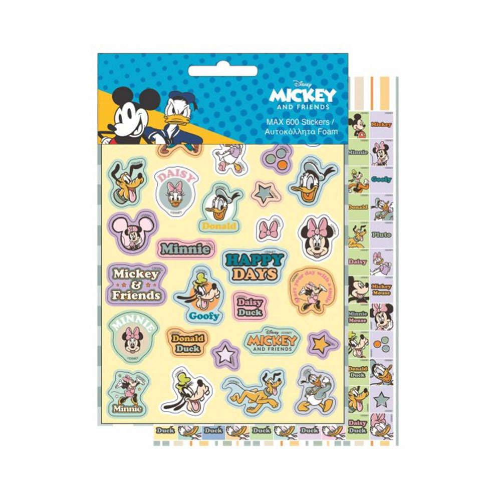 GimGim Αυτοκόλλητα Max 600 Τμχ Mickey & Friendspapell.gr