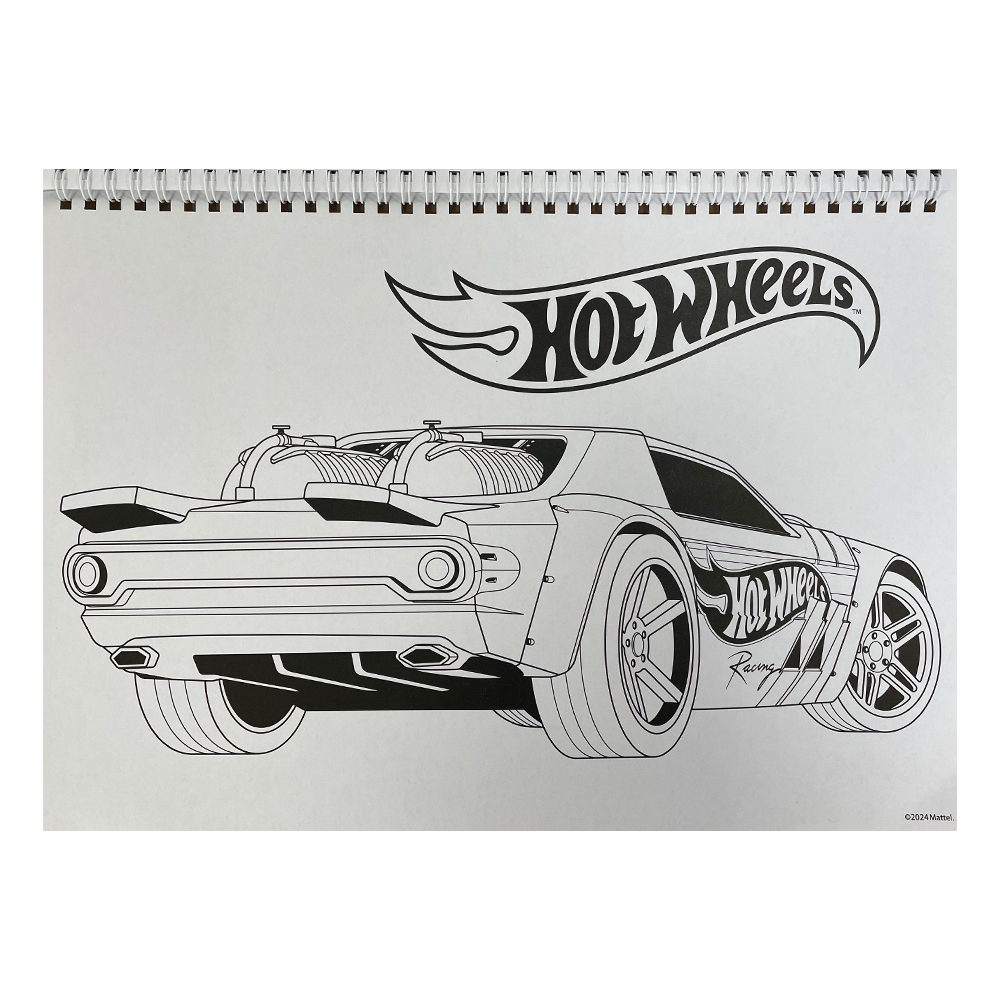 GimGim Μπλοκ Ζωγραφικής Hot Wheels 23x33 εκ 40 φύλλα & Αυτοκόλληταpapell.gr