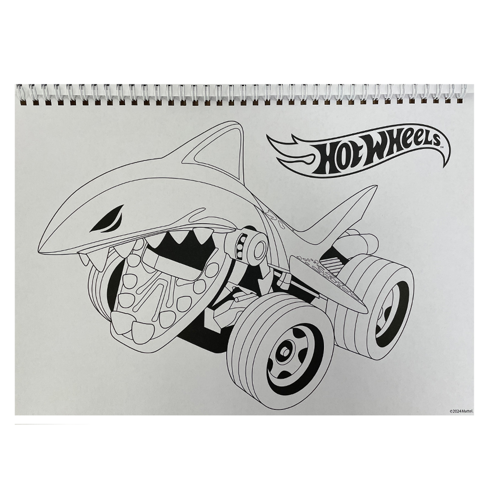 GimGim Μπλοκ Ζωγραφικής Hot Wheels 23x33 εκ 40 φύλλα & Αυτοκόλληταpapell.gr