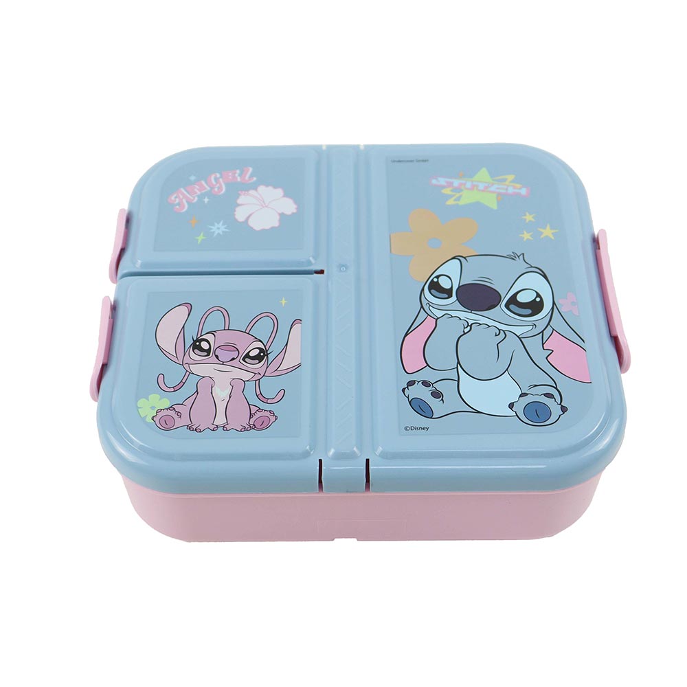 Gim Δοχείο Φαγητού Πλαστικό Stitch 3 Χώρων 800ml