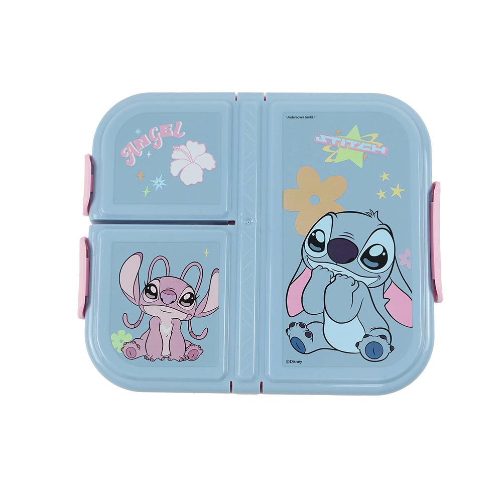 Gim Δοχείο Φαγητού Πλαστικό Stitch 3 Χώρων 800ml