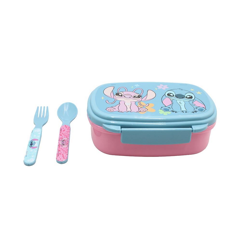 Gim Δοχείο Φαγητού Με Κουτάλι/ Πιρούνι Stitch 600ml