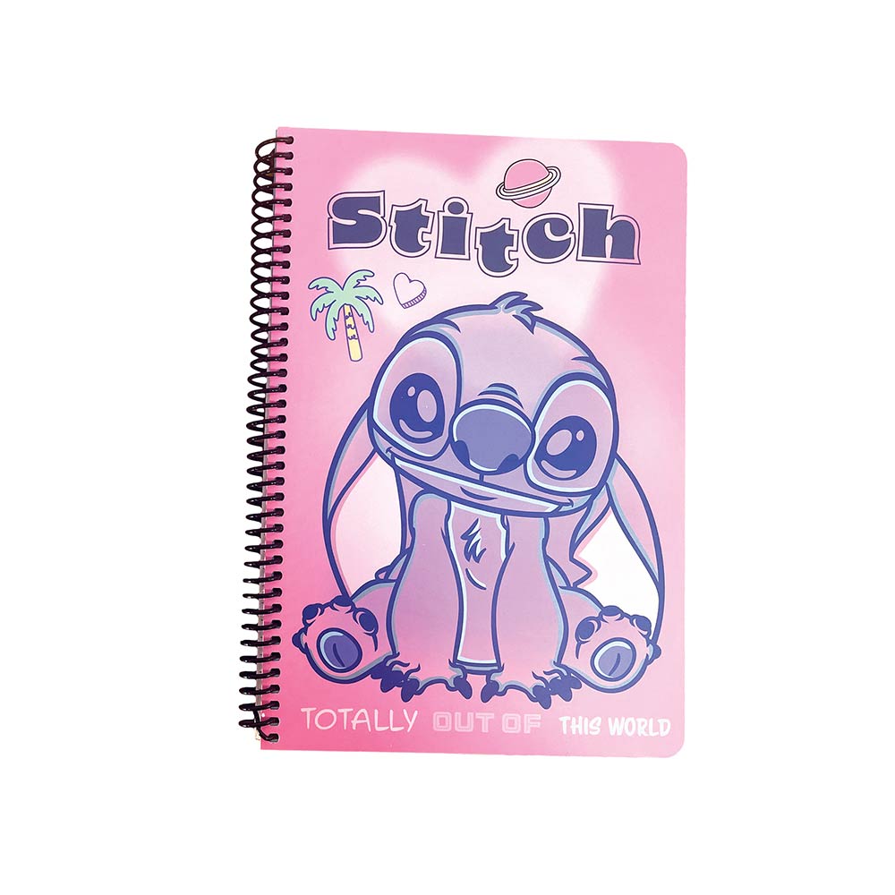 Gim Τετράδιο Σπιράλ Ριγέ Β5 17x25 Stitch 2 Θέματα 70Φ 