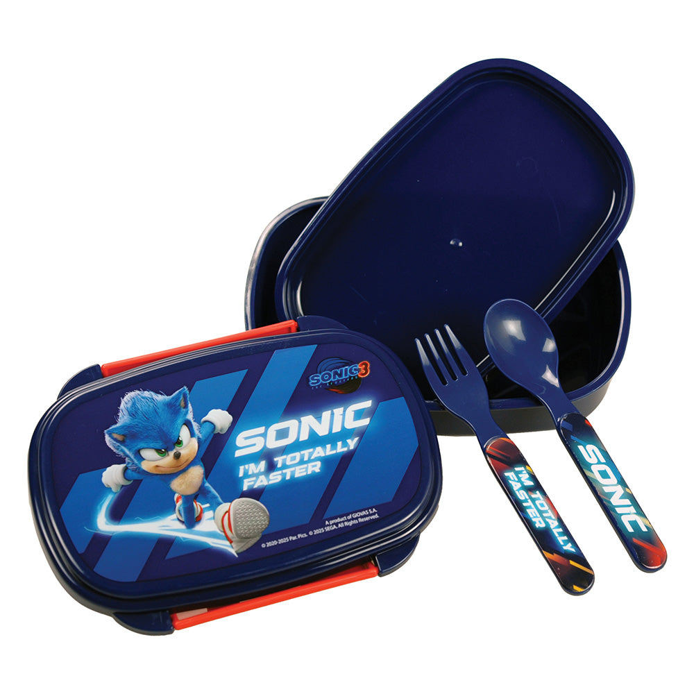 GimGim Δοχείο Φαγητού Με Κουτάλι/Πιρούνι Sonic The Hedgedogpapell.gr