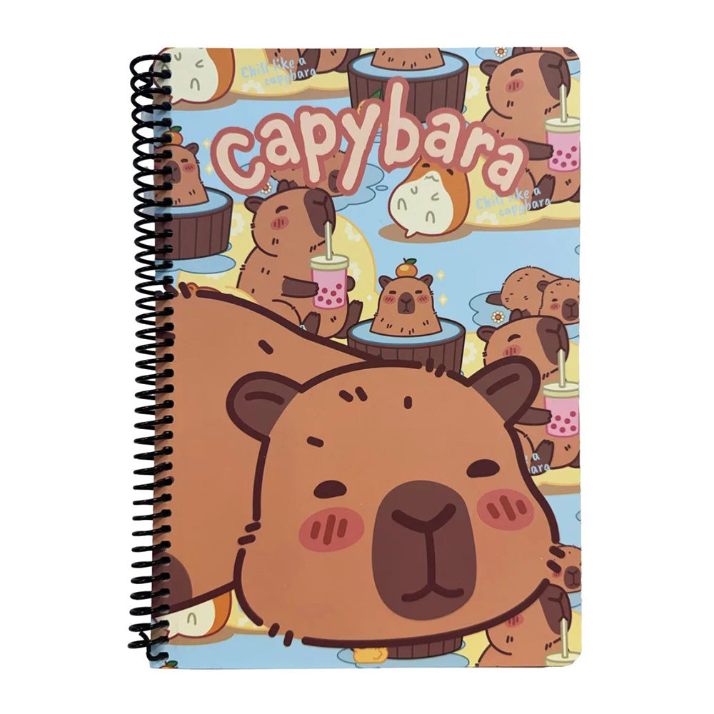 Gim Τετράδιο Σπιράλ Β5 Happy Life Capybara 17x25 εκ 2 Θεμάτων 70 Φ