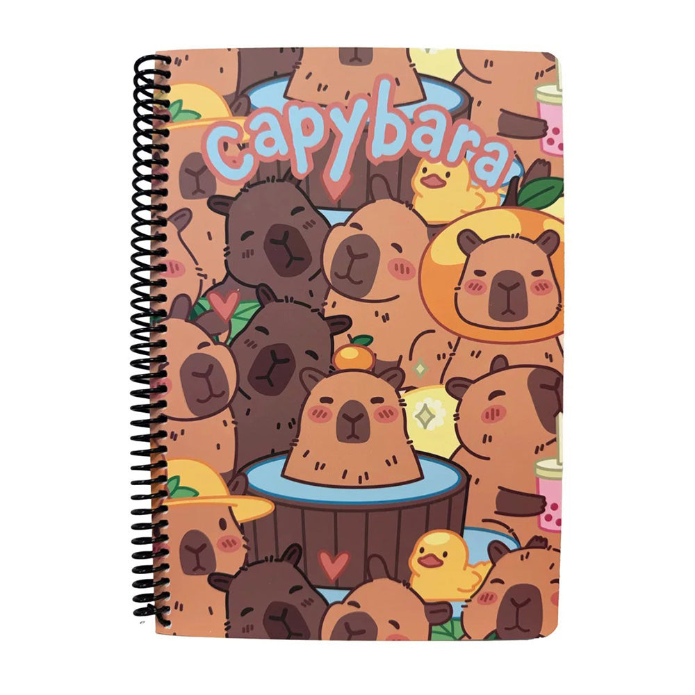 Gim Τετράδιο Σπιράλ Β5 Happy Life Capybara 17x25 εκ 2 Θεμάτων 70 Φ