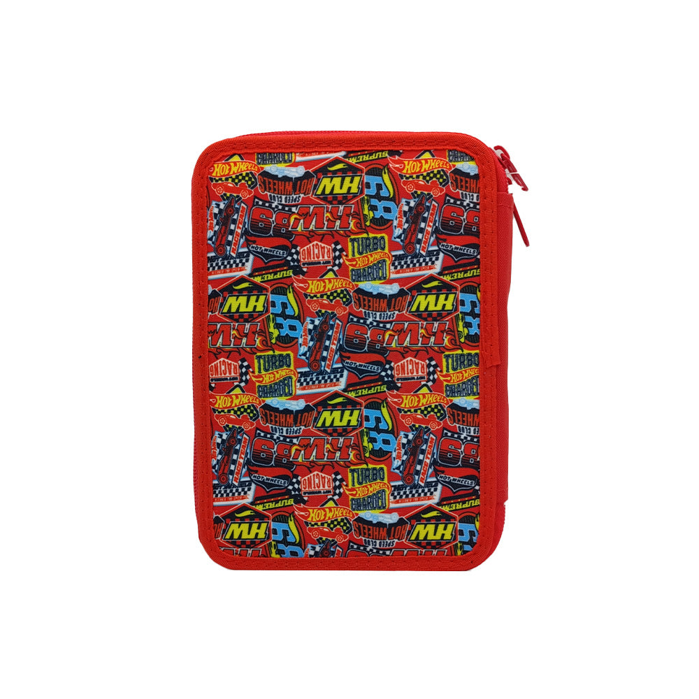 Gim Κασετίνα Διπλή Γεμάτη Hot Wheels Race To Win 18x15x4 εκ