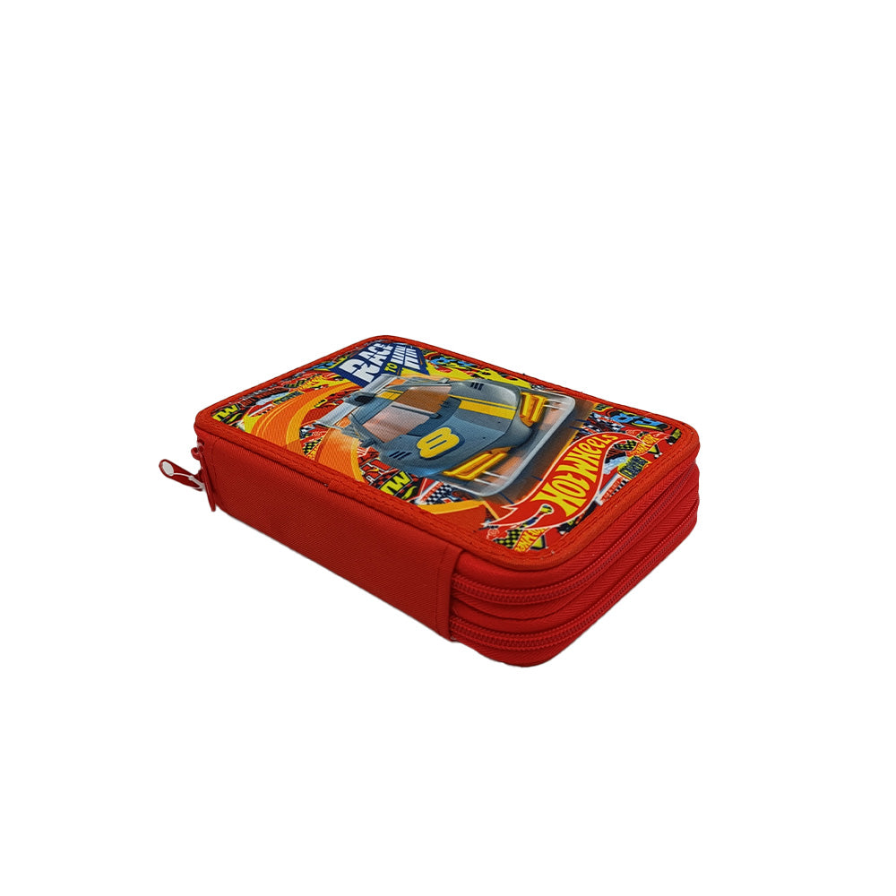 Gim Κασετίνα Διπλή Γεμάτη Hot Wheels Race To Win 18x15x4 εκ