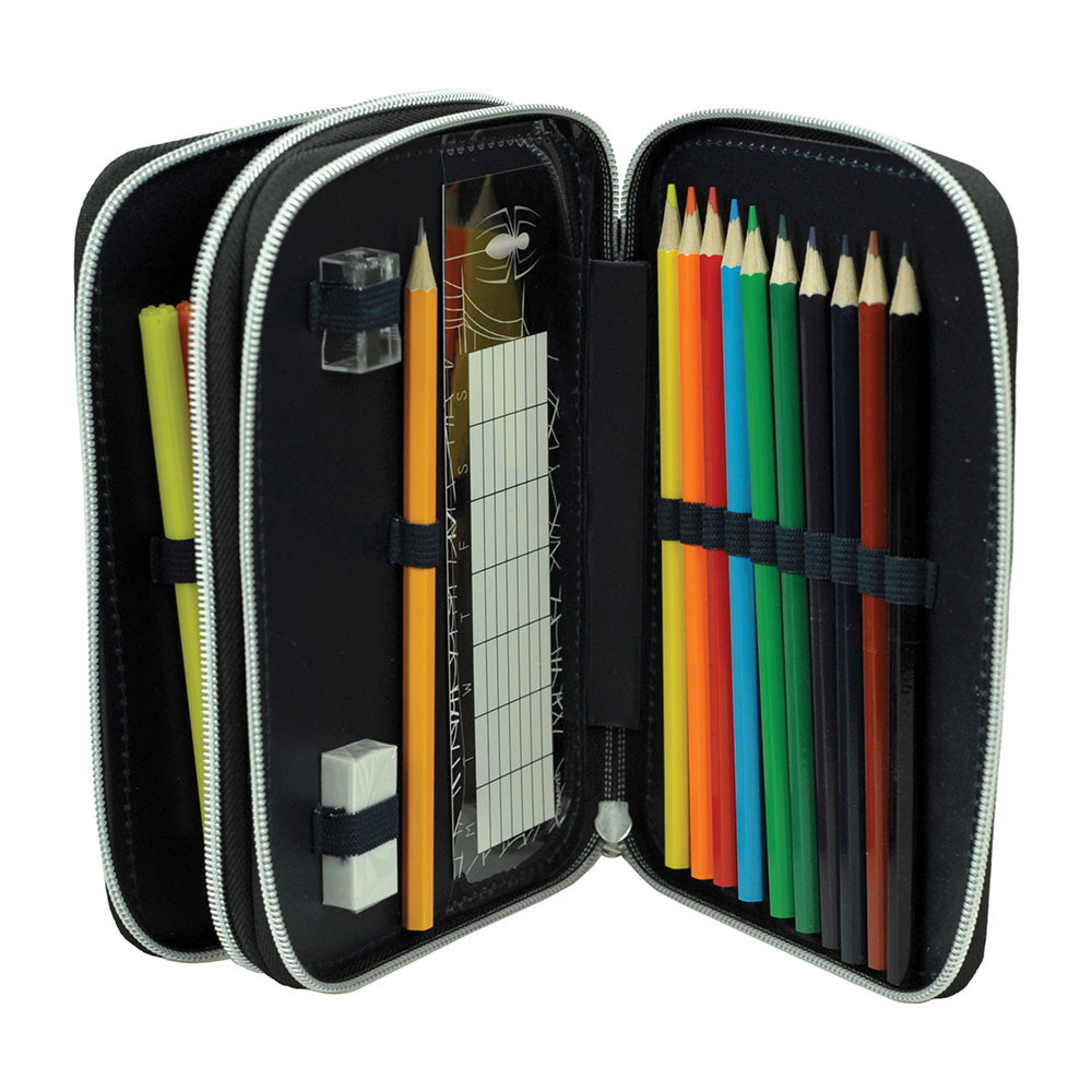 GimGim Κασετίνα Διπλή Γεμάτη Spiderman City Webpapell.gr