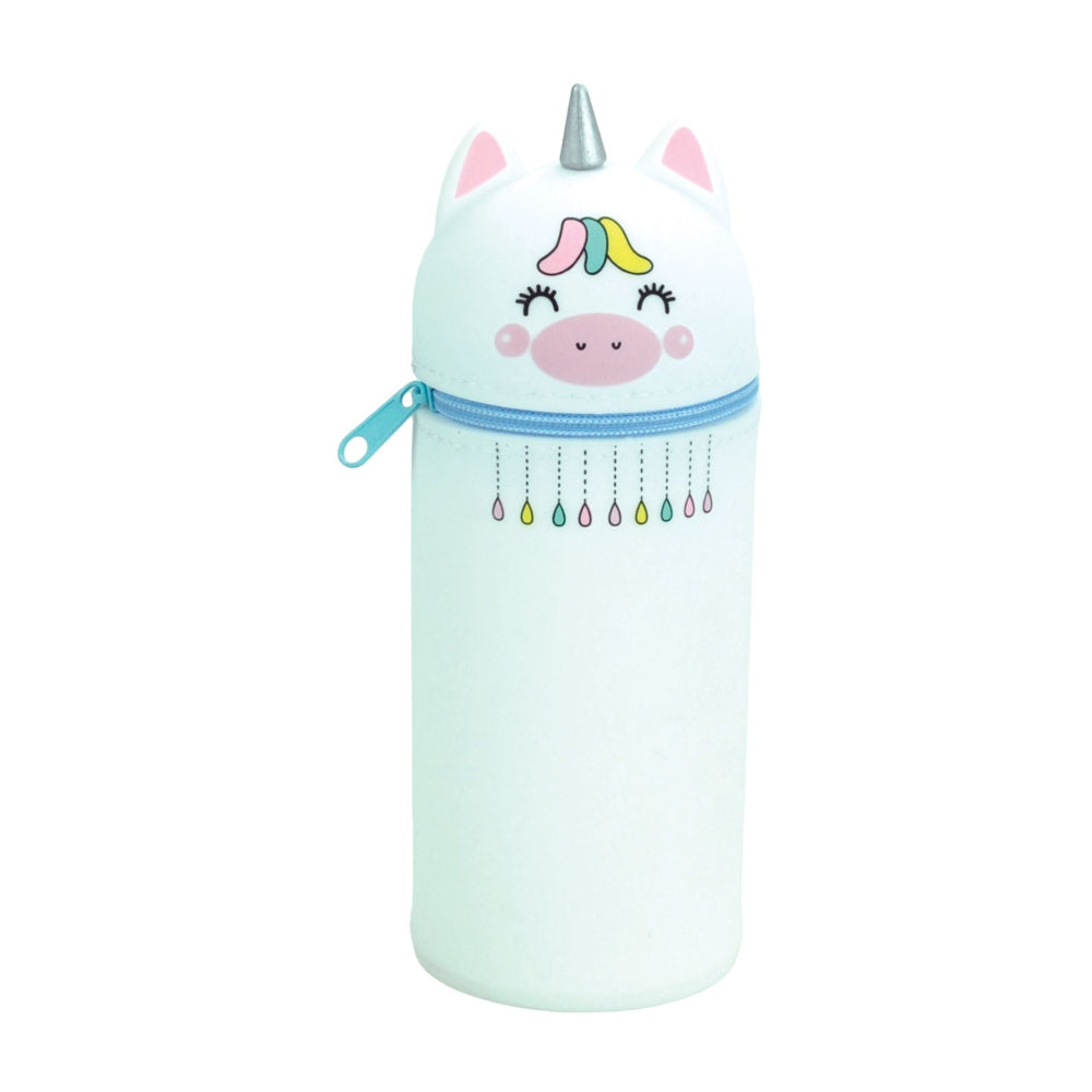 Gim Κασετίνα Μολυβοθήκη Σιλικόνης 2 σε 1 Happy Life Unicorn 21x7 εκ