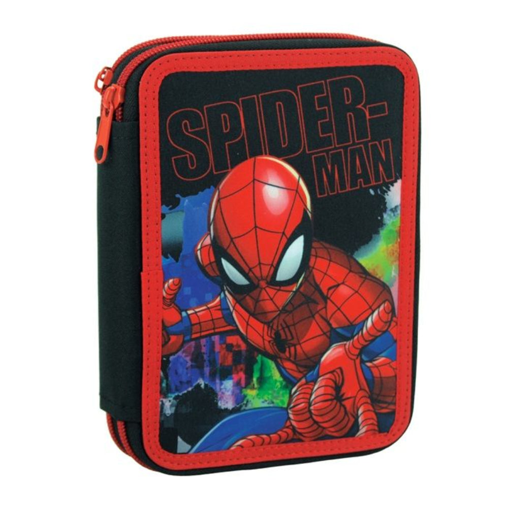 Gim Κασετίνα Διπλή Γεμάτη Marvel Spiderman Global 18x15x4 εκ