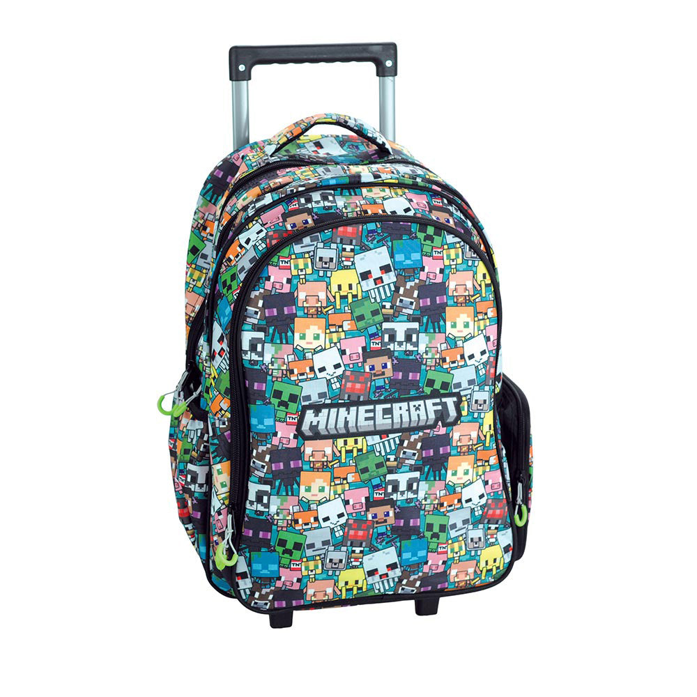 Gim Σχολική Τσάντα Τρόλεϊ Δημοτικού Minecraft Ghibi 35(Μ)x20(Π)x52(Υ) εκ