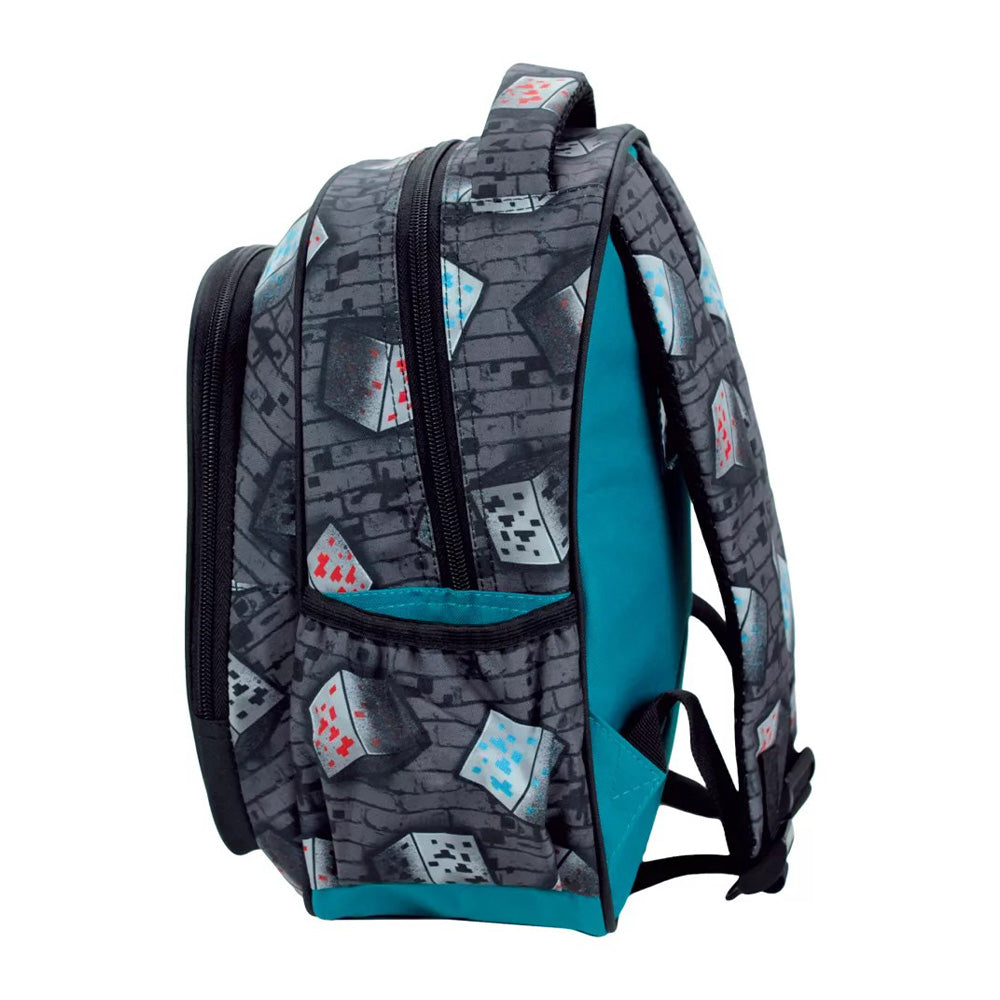Gim Σχολική Τσάντα Πλάτης Νηπίου Minecraft Metro Art 2 25(Μ)x15(Π)x30(Υ) εκ